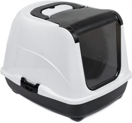 Туалет для кошек закрытый с дверцей