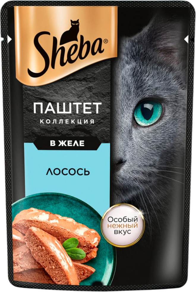 Корм для кошек «Нежный паштет в желе с лососем» | Sheba