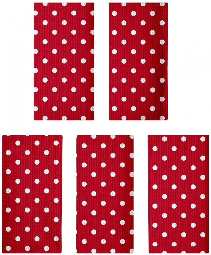 Комплект полотенец вафельных | Горох | Mia Cara