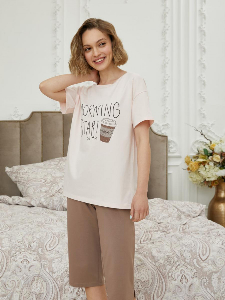 Комплект женский | Morning coffee | Mia Cara