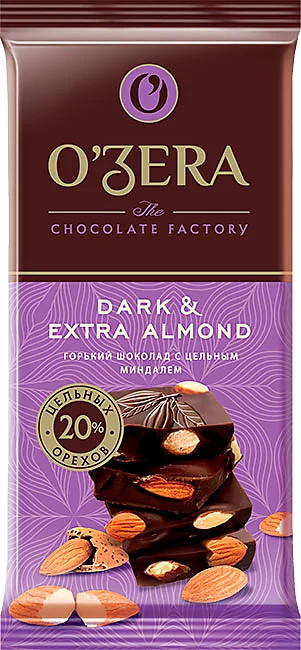 Шоколад горький «Dark & Extra Almond» | KDV group