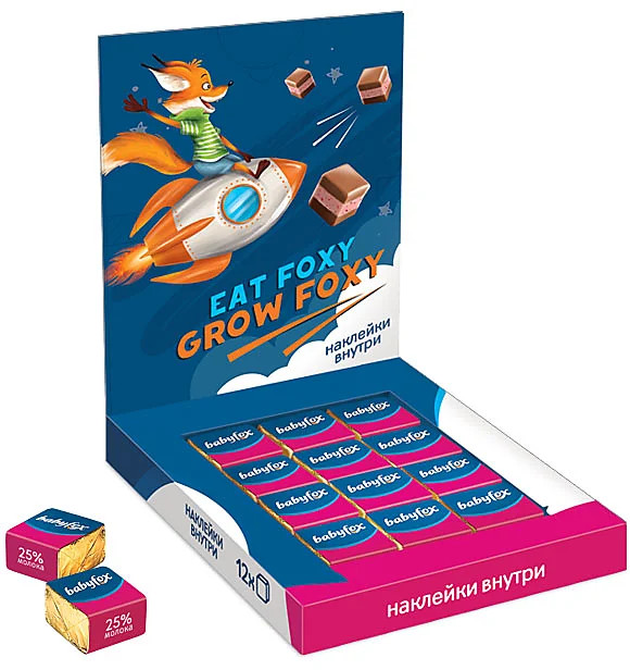 Шоколад детский молочный с малиной «BabyFox» | BabyFox