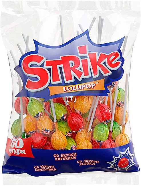 Карамель на палочке ассорти | Strike