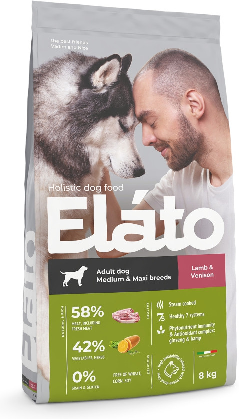 Сухой корм для взрослых собак средних и крупных пород | Elato