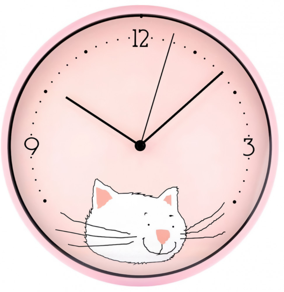 Часы настенные кварцевые «Котик» | Феникс Презент