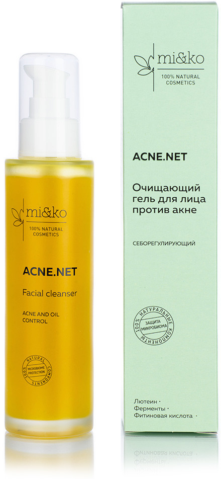 Гель для лица против акне очищающий себорегулирующий | Acne.net | Mi&ko