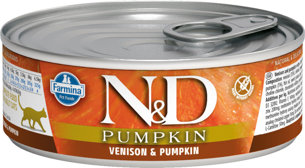 Консервы для кошек «Оленина с тыквой» | Pumpkin Line | Farmina Pet Foods