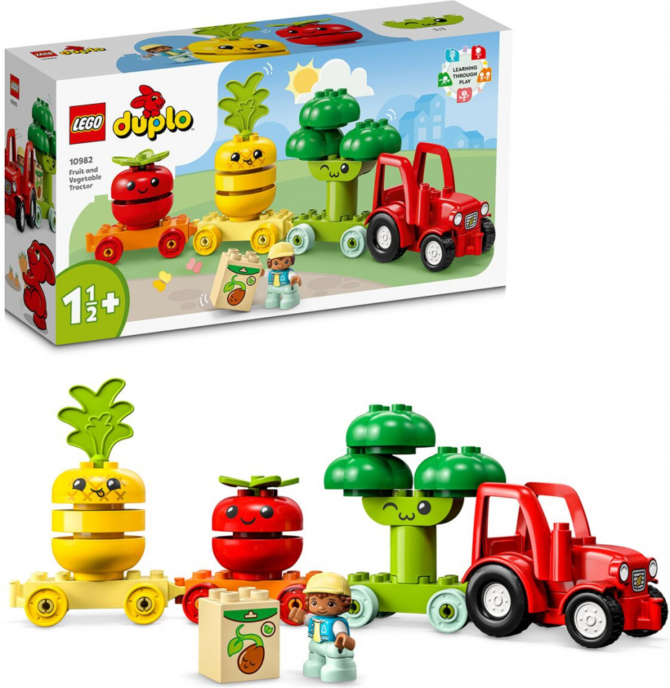 Конструктор Duplo 10982 Фруктово-овощной трактор. Fruit and Vegetable Tractor | LEGO Duplo | LEGO (ЛЕГО)