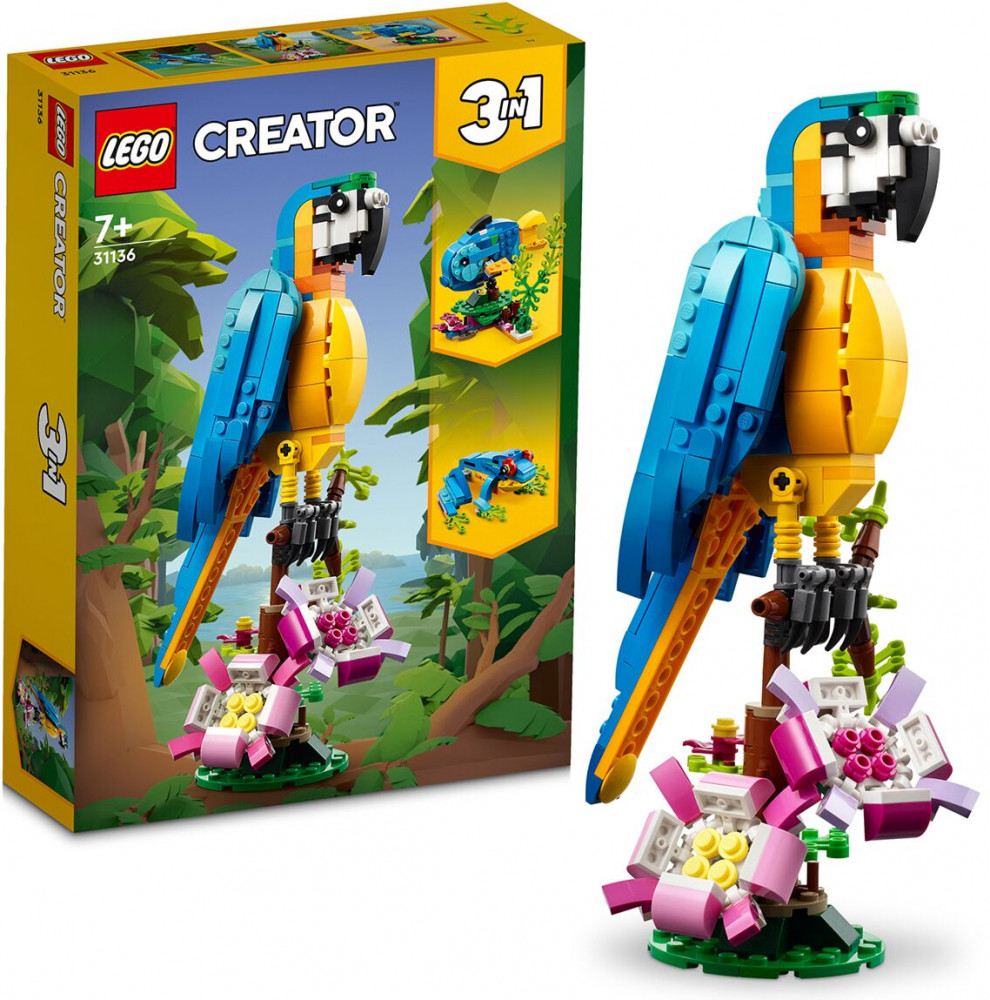 Конструктор Creator 31136 Экзотический попугай. Exotic Parrot | LEGO Creator | LEGO (ЛЕГО)