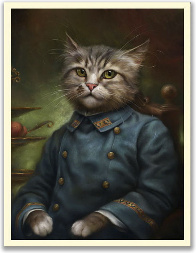 Открытка «Эрмитажные коты. Бушлат придворного кондитерского подмастерья» | Эрмитажные коты | MagniArt