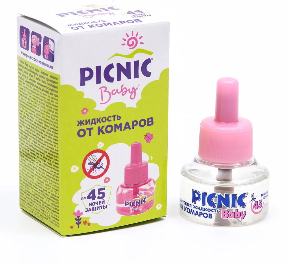 Жидкость от комаров для электрофумигатора | Baby | Picnic