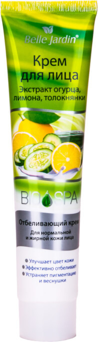 Крем для лица с экстрактом огурца, лимона, толокнянки | Spa naturelle Bio | Belle Jardin