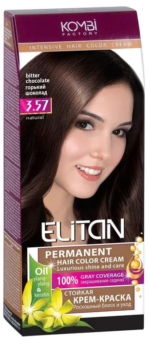 Крем-краска для волос, оттенок 3.57 Горький шоколад | Элитан