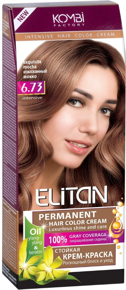 Крем-краска для волос, оттенок 6.73 Изысканный мокко | Элитан