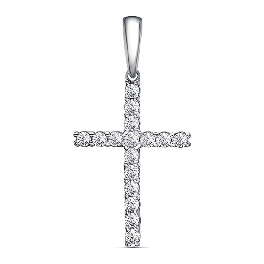 Подвеска из серебра с фианитами | Lucente Silver