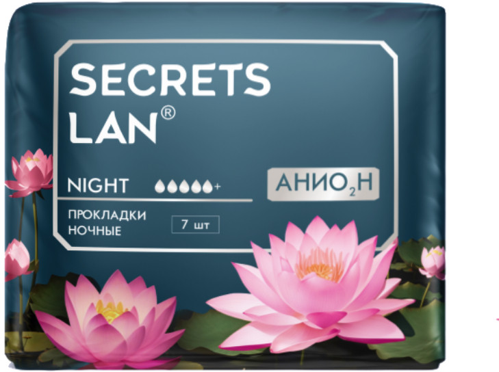 Прокладки гигиенические женские | Анион+О2 | Секреты Лан