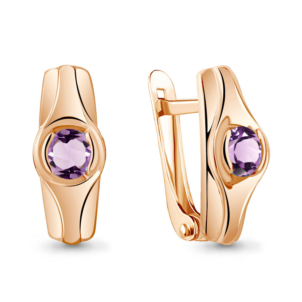 Серьги из серебра с аметистами | Aquamarine