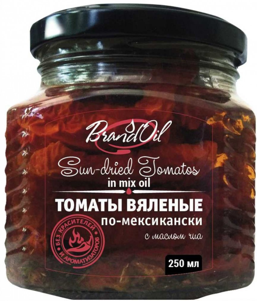 Томаты вяленые по-мексикански с маслом чиа | Brand Oil