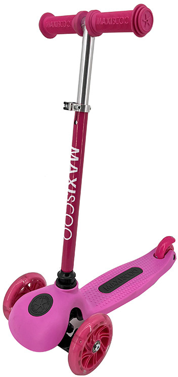 Самокат трёхколесный со светящимися колёсами «One +» | Maxiscoo