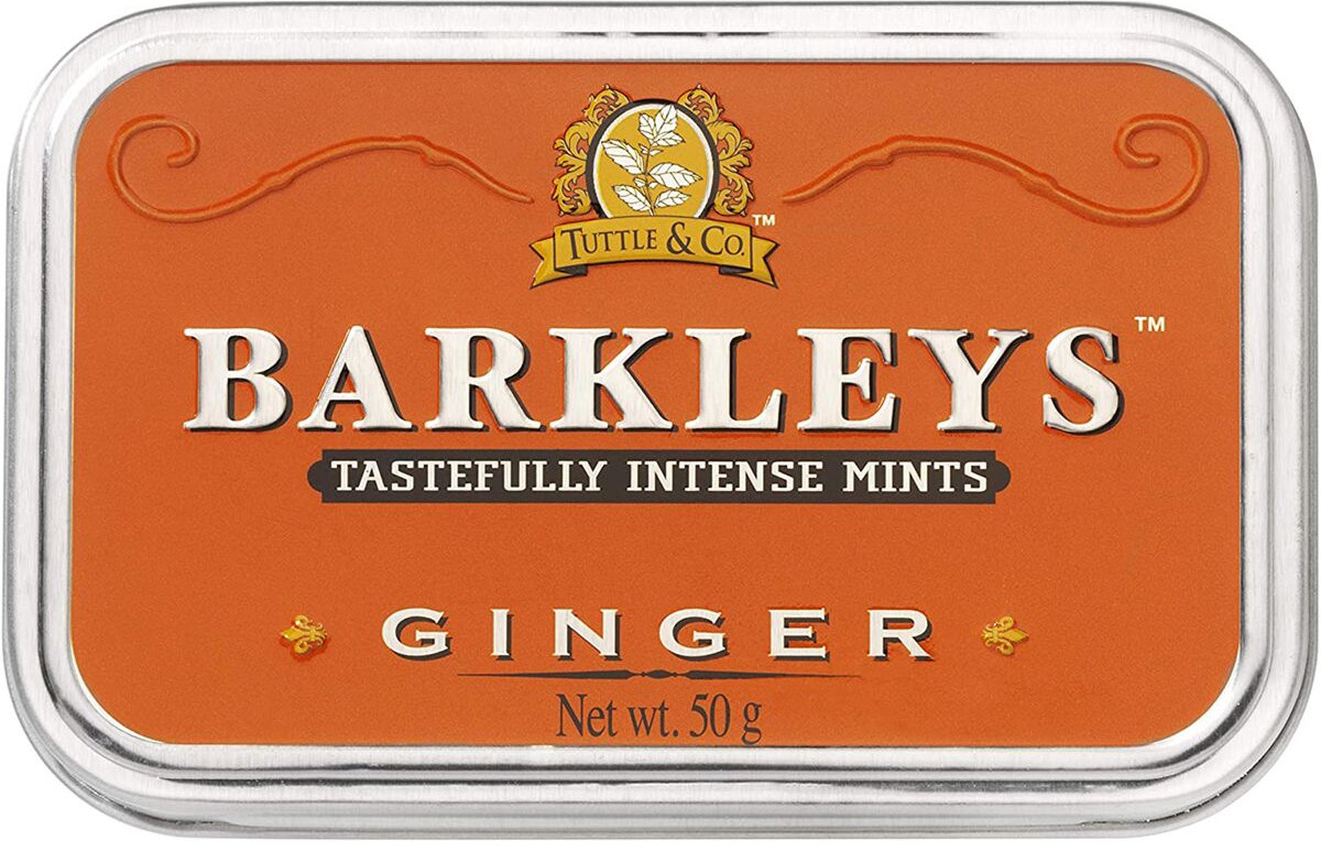 Леденцы Barkley's «Ginger» | Tastefully Intense Mints | Tuttle & Company