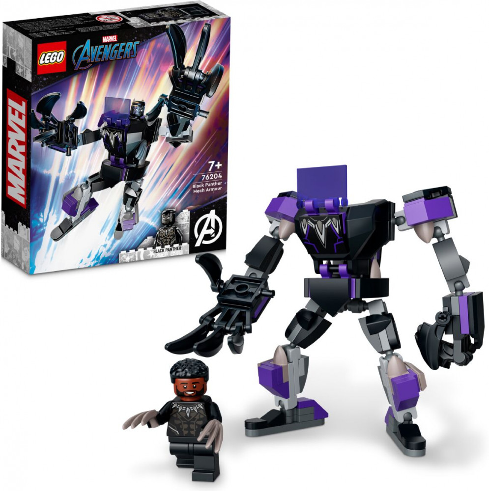 Конструктор Marvel 76204 Механическая броня Черной пантеры. Black Panther Mech Armor | LEGO Marvel | LEGO (ЛЕГО)