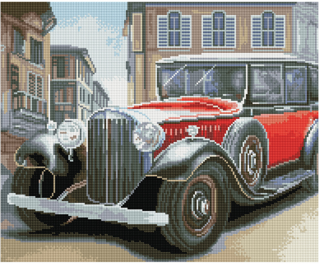 Мозаика алмазная «Ретроавтомобиль» | Три совы