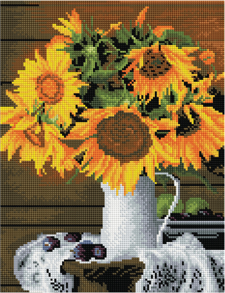 Мозаика алмазная «Подсолнухи» | Три совы