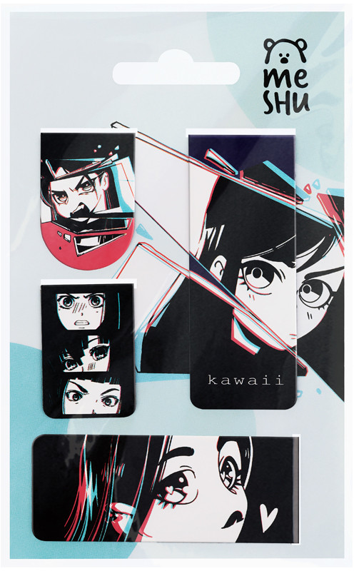 Набор закладок магнитных «Kawaii» | Meshu