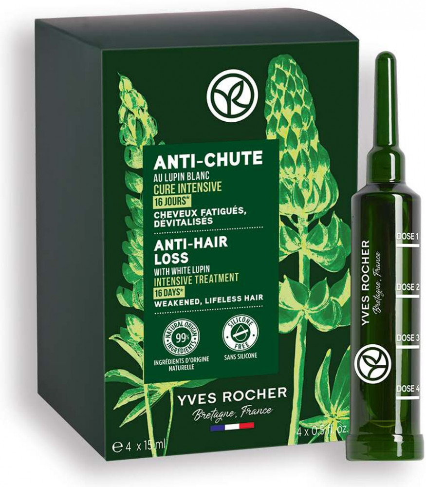 Средство против выпадения волос с белым люпином | Yves Rocher