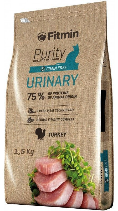 Корм для кошек беззерновой мочевыводящий с мясом индейки «Urinary» | Purity Cat | Fitmin