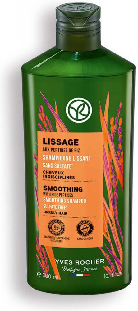 Шампунь для волос с пептидами риса «Гладкость волос» | Yves Rocher