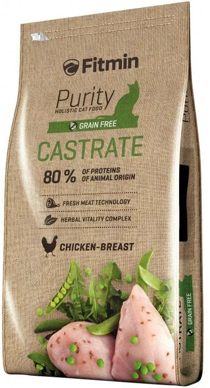 Корм для кастрированных кошек беззерновой «Castrate» | Purity Cat | Fitmin