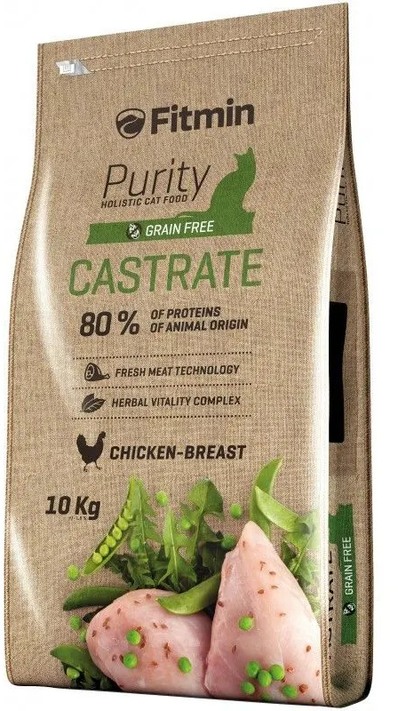Корм для кастрированных кошек беззерновой «Castrate» | Purity Cat | Fitmin