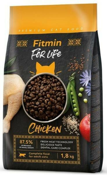 Корм для кошек с курицей | For Life Cat | Fitmin