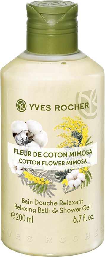 Гель для душа и ванны «Хлопок и мимоза» | Yves Rocher
