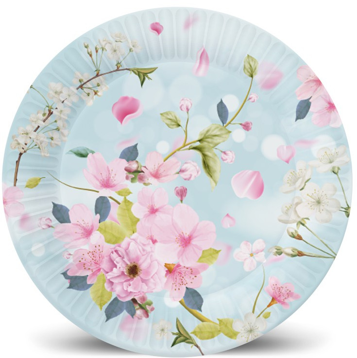 Набор тарелок бумажных «Яблоневый цвет» | ND Play