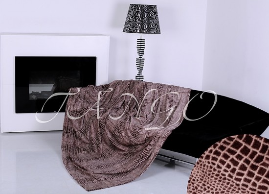 Покрывало крокодил «Tango» (арт. pkm019-160, 1,5 спальное, искусственный мех, размер 160х220) | ТекстильГрупп