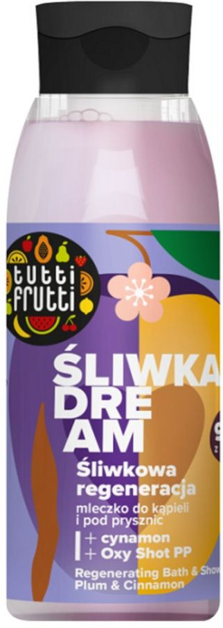 Гель-молочко для душа и ванны «Слива и корица» | Tutti Frutti | Farmona