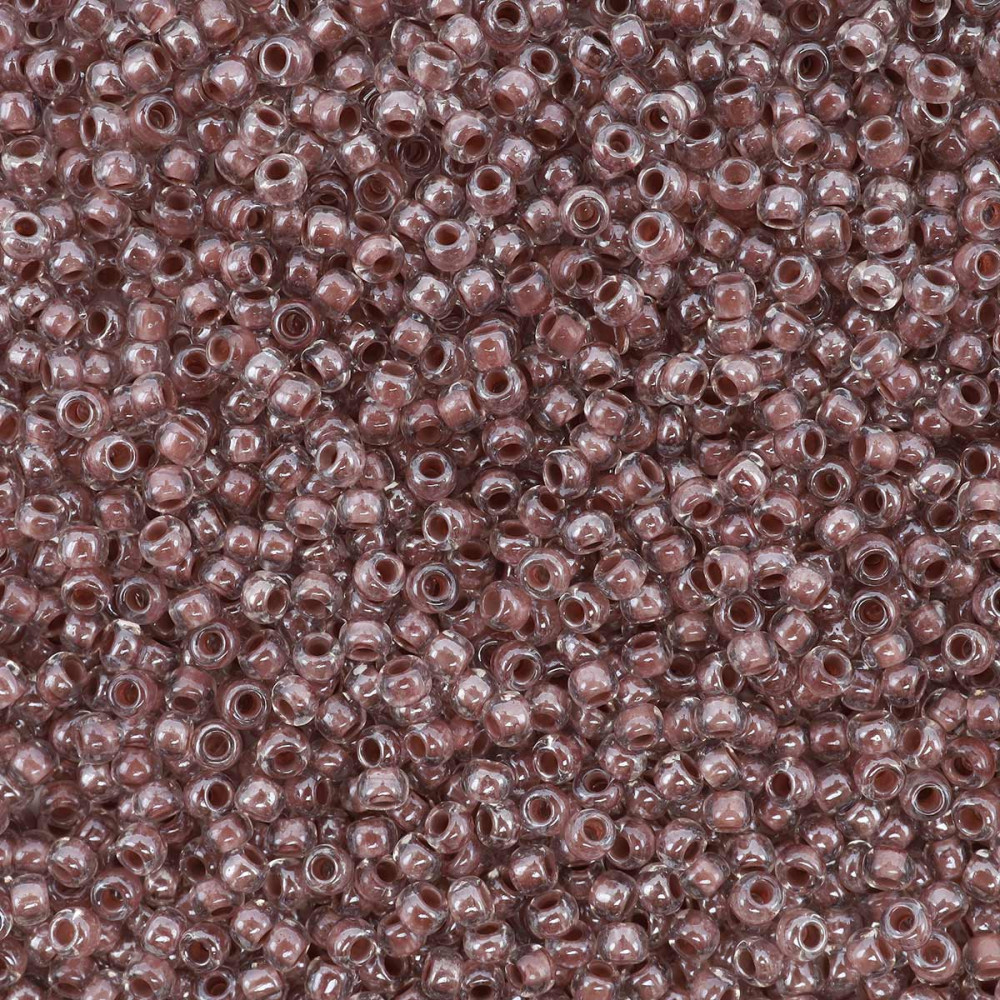 Бисер кристально-прозрачный с цветным прокрасом, цвет 38118 шоколадный | Preciosa