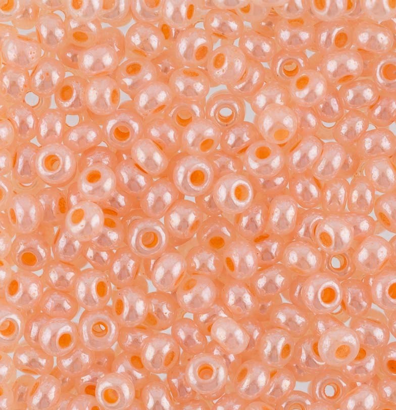 Бисер жемчужный, цвет 37189 персиковый | Preciosa