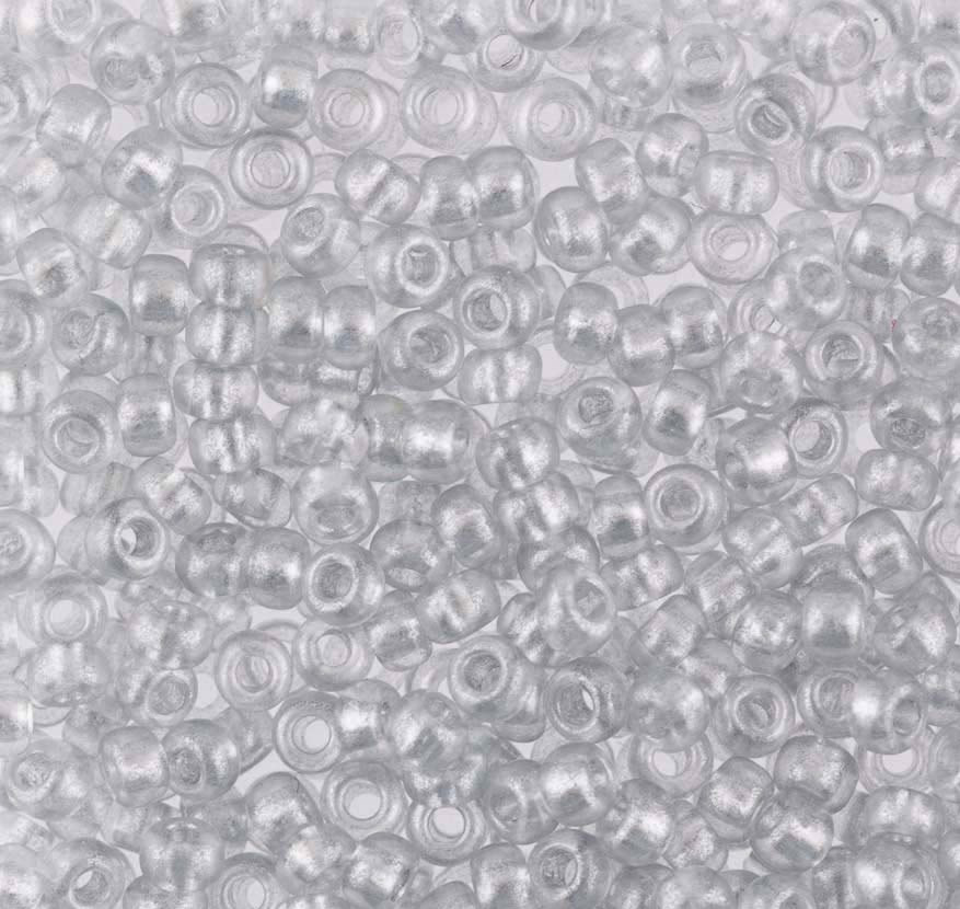 Бисер прозрачный окрашенный с металлическим прокрасом и металлическим блеском, цвет 18908 светло-серый | Preciosa