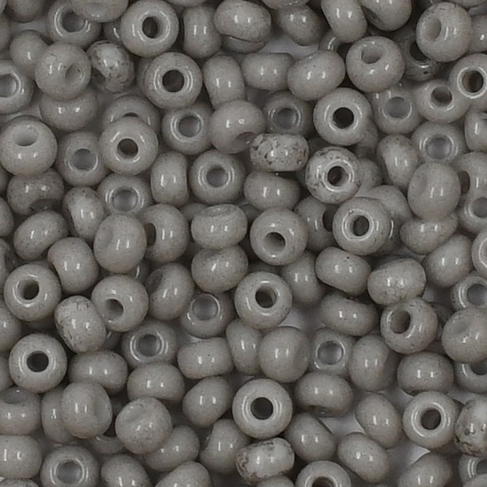 Бисер непрозрачный сольгель, цвет 03141 светло-серый | Preciosa