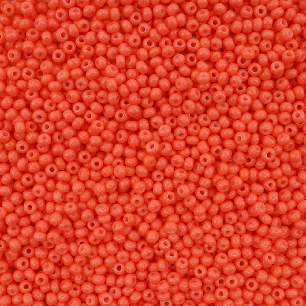 Бисер непрозрачный сольгель, цвет 09351 светло-коралловый | Preciosa
