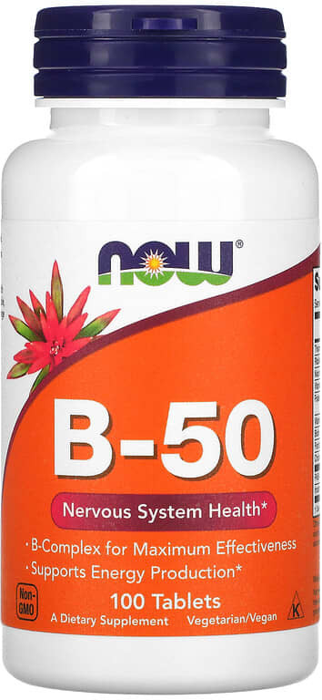 Витамины «B-50» | NOW Foods