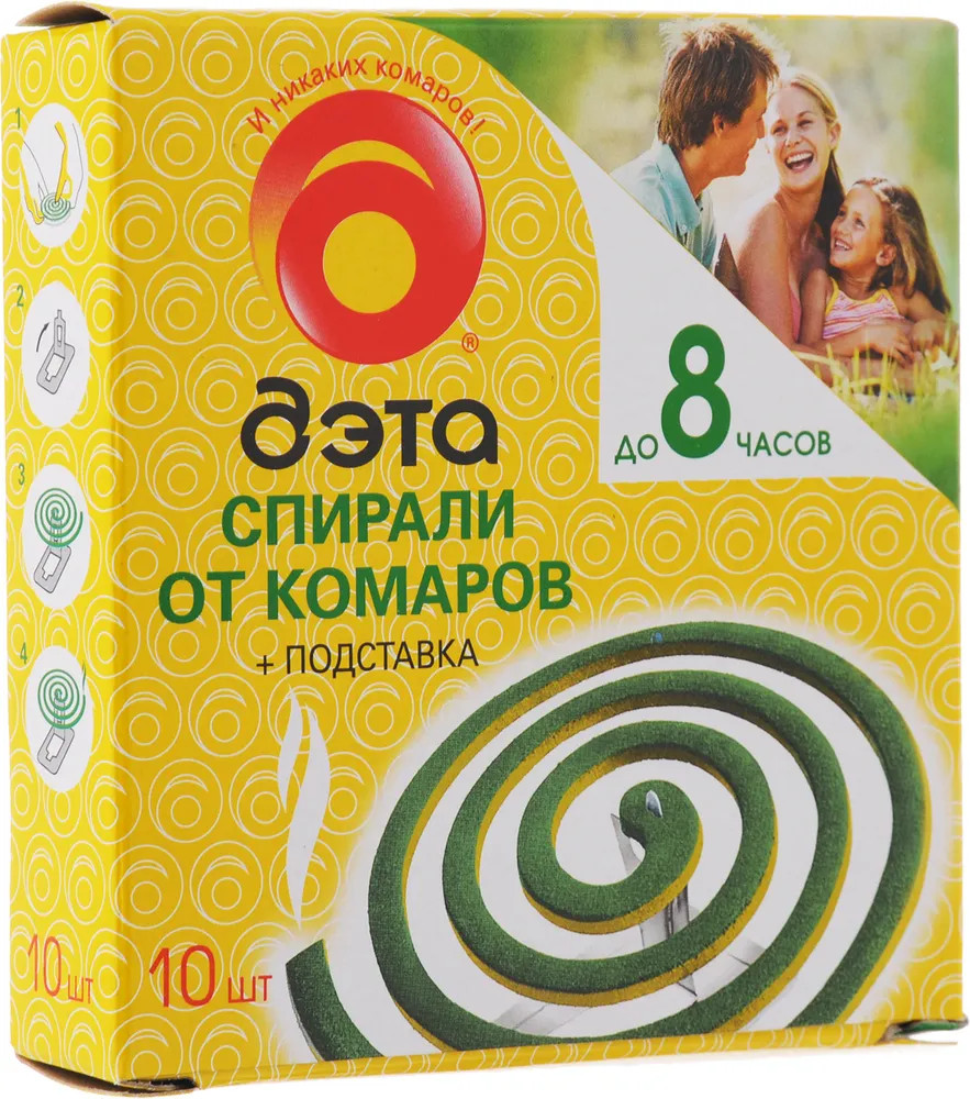 Спирали от комаров «Дэта», 10 шт | ДЭТА