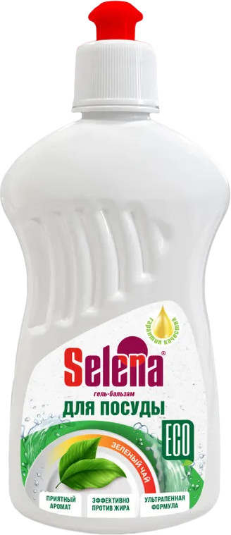 Гель-бальзам для мытья посуды «Зеленое яблоко» | Selena