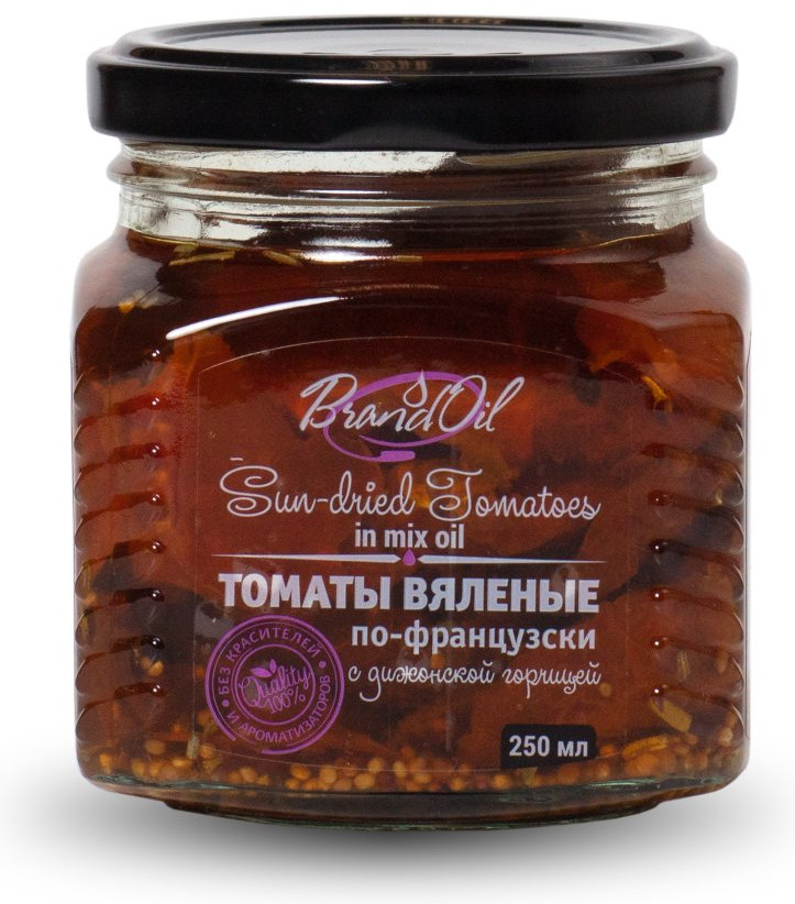 Томаты вяленые в смеси масел с дижонской горчицей «По-французски» | Brand Oil