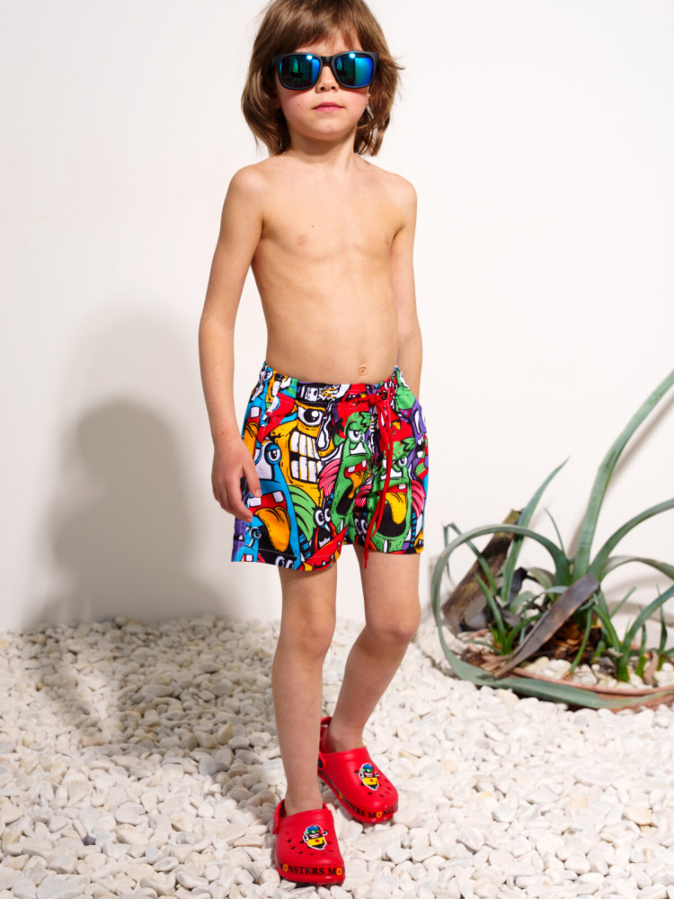 Шорты купальные для мальчиков | Monsters | PlayToday