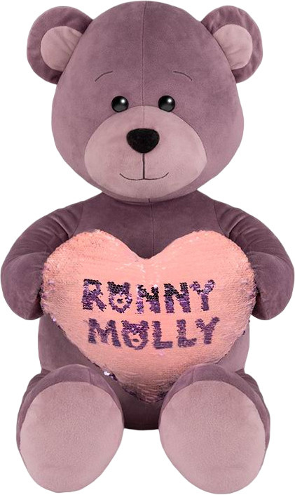 Игрушка мягкая «Мишка Ронни с сердцем» | Ronny&Molly | MaxiToys