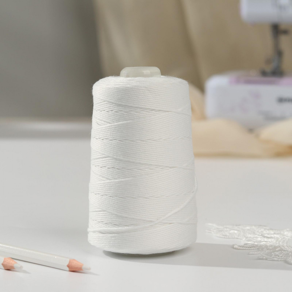 Нитки «Канцелярские», цвет белый | ПНК им. Кирова